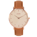 HOPE collection Minimalist dial elegant leather strap ladies watch-vanilla / HO-12401, , large