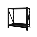 [佳格倉儲]輕型工作桌 | 深50x寬80x高80 cm (共2層) 黑 | DIY組裝商品, , large