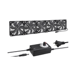 12cm Air Circulation Case Fan - 5 Fans + 8 Metal Mesh Covers + Speed Controller + Accessories + Screws, , large