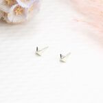 【Angel & Me】嘻哈 金字塔 鉚釘 一對 s925 純銀 耳環 耳夾 生日 聖誕 情人節 禮物, , large