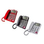 SANLUX 台灣三洋 大螢幕大字鍵有線電話機 TEL-827, , large