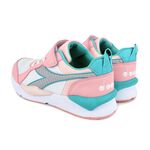 DIADORA迪亞多那 經典復古潮流童鞋 童運動鞋 魔鬼氈 寬楦 康特杯 輕量 吸震 減壓 抗菌 除臭 防滑 黑白 白粉, , large