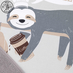 【SOLO Vintage】LCW Home Cute Sloth Kitchen Towel 40x60cm Two Piece Set 100% Cotton Made in Turkey, , large