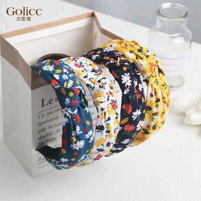 【Gulicc 】古莉可 髮箍 韓國碎花ins寬頭箍