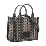 MARC JACOBS THE MONOGRAM TOTE 滿版標誌迷你托特包/黑色/深米色, , large