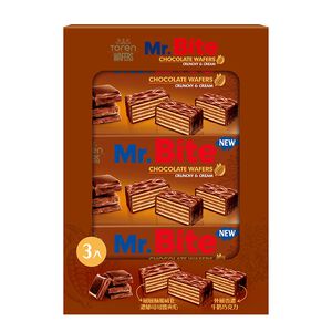 Mr.Bite可可夾心威化牛奶巧克力(三入組)
