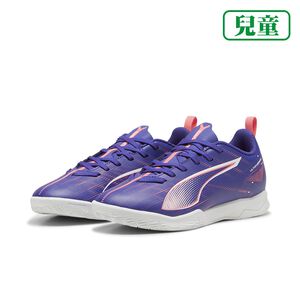 [秉宸] PUMA ULTRA 5 PLAY IT Jr 兒童平底足球鞋 藍粉 室內足球 10791301
