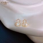 【Gulicc】古莉可 耳環 珍珠葫蘆, , large