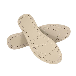Breathable Deodorizing Leather Insoles – Unisex Pressure-Relief