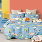 【FOCA】Los Angeles Time | 100% combed cotton bed sheet and pillowcase set - single, , large