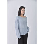 (2XL) levely and thisway韓牌質感藍色長袖上衣二手衣, , large