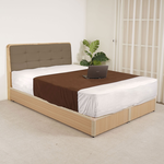 【Homelike】 喜家居雙人5尺床台組-原木色(2531), , large