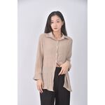 (M) a nice day begings質感杏色罩衫二手衣, , large