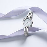 CITIZEN 星辰 光動能極簡手鍊女錶-珍珠貝x銀/28mm EM0631-83D, , large