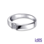 [ides愛蒂思] 設計款造型F/VS1鑽石戒指結婚戒男戒/時尚 (戒圍請於訂單備註), , large