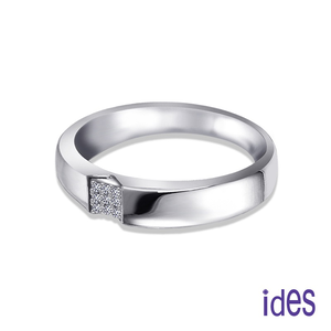 [ides愛蒂思] 設計款造型F/VS1鑽石戒指結婚戒男戒/時尚 (戒圍請於訂單備註)