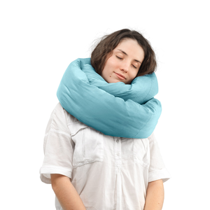 Infinity Pillow Travel Neck Pillow Airy-Blue