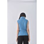 (S) united colors of benetton針織背心藍色上衣二手衣, , large