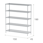 【Y HOUSE】150x45x180cm heavy-duty five-layer iron rack heavy-duty rack heavy-duty iron rack, , large