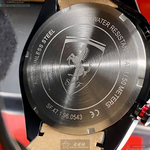 [星晴錶業]FERRARI手錶,46mm,FE00045黑色錶面黑錶殼深黑色真皮皮革錶帶款, , large