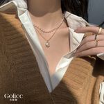 【Gulicc】古莉可 項鍊 雅典娜雙層珍珠鎖骨鍊, , large