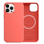 【WiWU】磁吸矽膠手機殼 iPhone13 Pro Max-柚粉色, , large