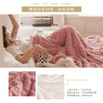 【DUYAN 竹漾】韓系牛奶絨 雙層加厚被毯 / 玫瑰棕  (羊羔絨 蓋毯 沙發毯 棉被 露營 禮物), , large