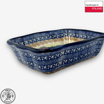 【SOLO Vintage】Cerraf Polish Pottery 18.5cm Baking Pan Dish Banquet of Elegant Red Series Made in Poland, , large