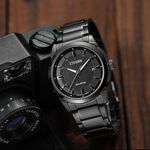 CITIZEN 星辰 Eco-Drive 都會時尚光動能腕錶-黑/42mm BM7145-51E, , large