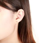 【Angel & Me】14KGF 注金 簡約 4mm 圓珠 小圓 球 一對 耳環, , large