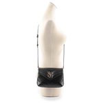 YSL Monogram Lou Lou V紋小牛皮斜背包/MINI/黑色, , large