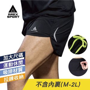 【AREXSPORT】AS-7255 三鐵褲 男運動短褲 男三分褲  加大碼男短褲 反光戶外健身運動短褲 馬拉松健走慢跑