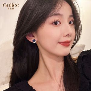【Gulicc】古莉可 耳環 法式克萊茵蘭花朵小巧耳釘