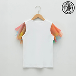 【SOLO Vintage】LCW Girls Sweetheart Rainbow Love T-Shirt Made in Turkey 3-4y, , large