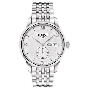 TISSOT Le Locle Gent 力洛克小秒針機械腕錶-銀/39mm  T0064281103801