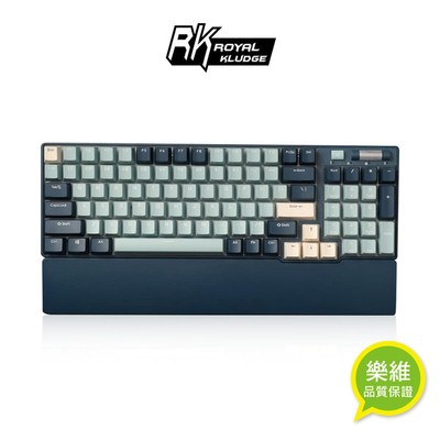 [樂維科技]RK 96｜90% 藍牙三模無線機械鍵盤 K黃軸 RGB 森林藍｜中文