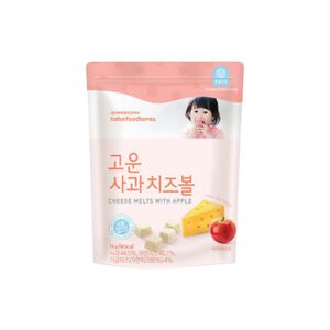 【韓國 BEBEFOOD】寶寶福德 起司優格豆-起司蘋果 (12個月以上適用)