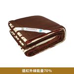 [CINN Far-Infrared] Nano FIR Layered Blanket – Coffee Brown｜All-Season｜5 x 6 ft, , large
