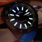 [星晴錶業]WAKMANN手錶,46mm,WA00004黑色幾何立體圖形錶面槍灰色錶殼寶藍矽膠錶帶款, , large
