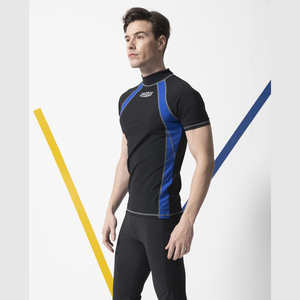 Monina Taiwan-made amphibious short-sleeved sunscreen jellyfish top unisex (suitable for both men and women) black -3L