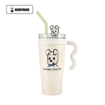 BEDDY BEAR 杯具熊 巨巨保溫杯 海量系列900ml帶柄吸管杯 茶水分離DOG, , large