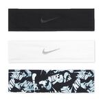 NIKE MEN'S FURY 頭帶 健身 訓練 戶外運動 止汗髮帶 簡約 時尚 乾爽 透氣 彈性 舒適 黑 白 黑白, , large