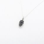 【Angel & Me】立體 小 松果 Pinecone 925 純銀 項鍊 生日 情人節 聖誕節 禮物, , large