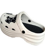 [e shoe store] Amy height-enhancing women's hole shoes/gardener shoes/waterproof slippers white 25.5CM, , large