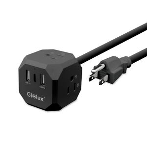 Glolux 3 socket 3 USB extension cable