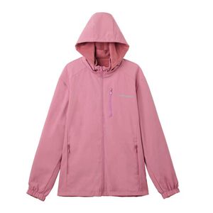 防風防水雙面穿保暖女外套-藕粉M