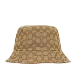 COACH 滿版CC Logo 緹花布漁夫帽 M-L/卡其色, , large