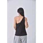(S) lululemon運動質感單肩黑色上衣二手衣, , large