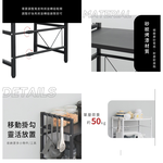 【Y HOUSE】多用途伸縮收納架/電器架/廚房架/置物架-雙層黑色, , large