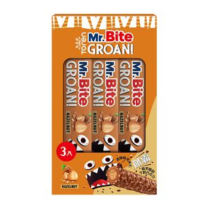 餓霸榛果夾心脆粒巧克力棒三入組